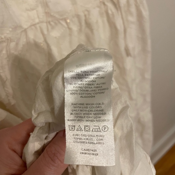 LOFT Cream Sleeveless Dress - Picture 3 of 4